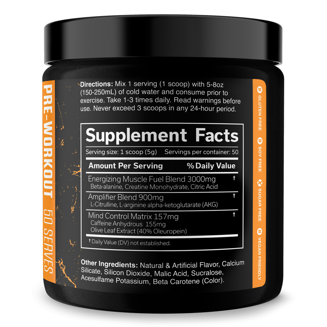 Pre-Workout Powder for Fitness Training
