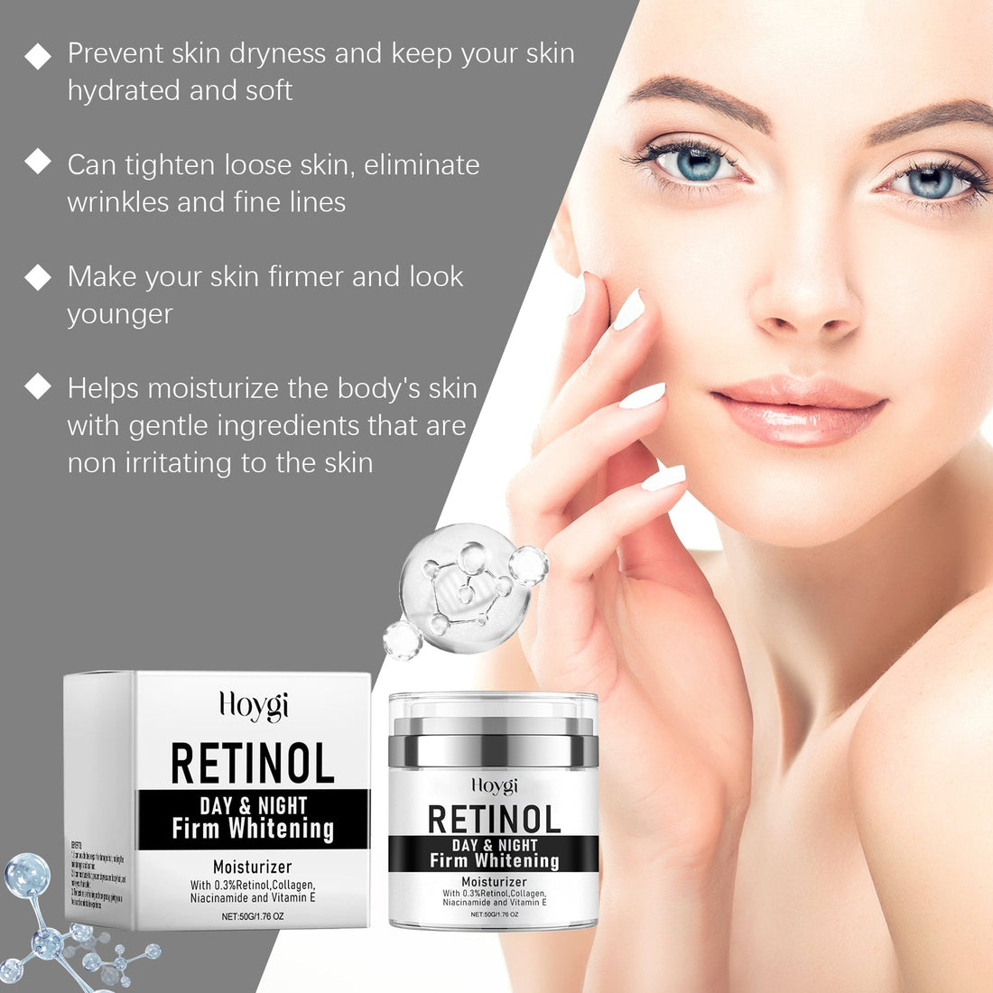 Pure Facial Moisturizer for Daily Hydrating Skin Care