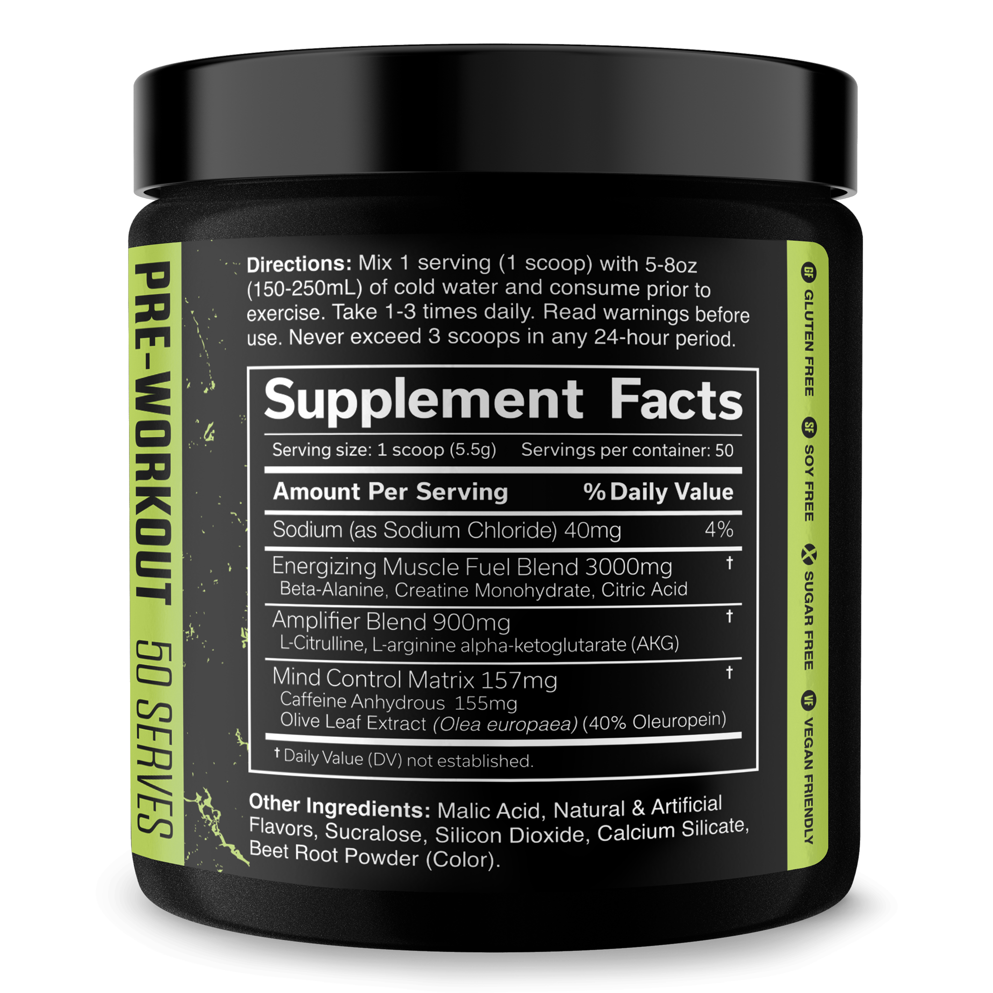 Pre-Workout Powder for Fitness Training