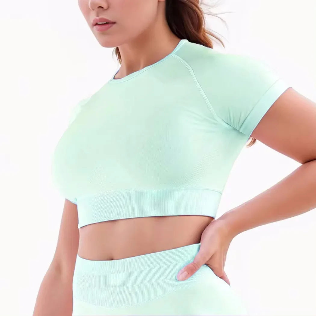 Fitness Apparel Two Piece Yoga Outfit Set