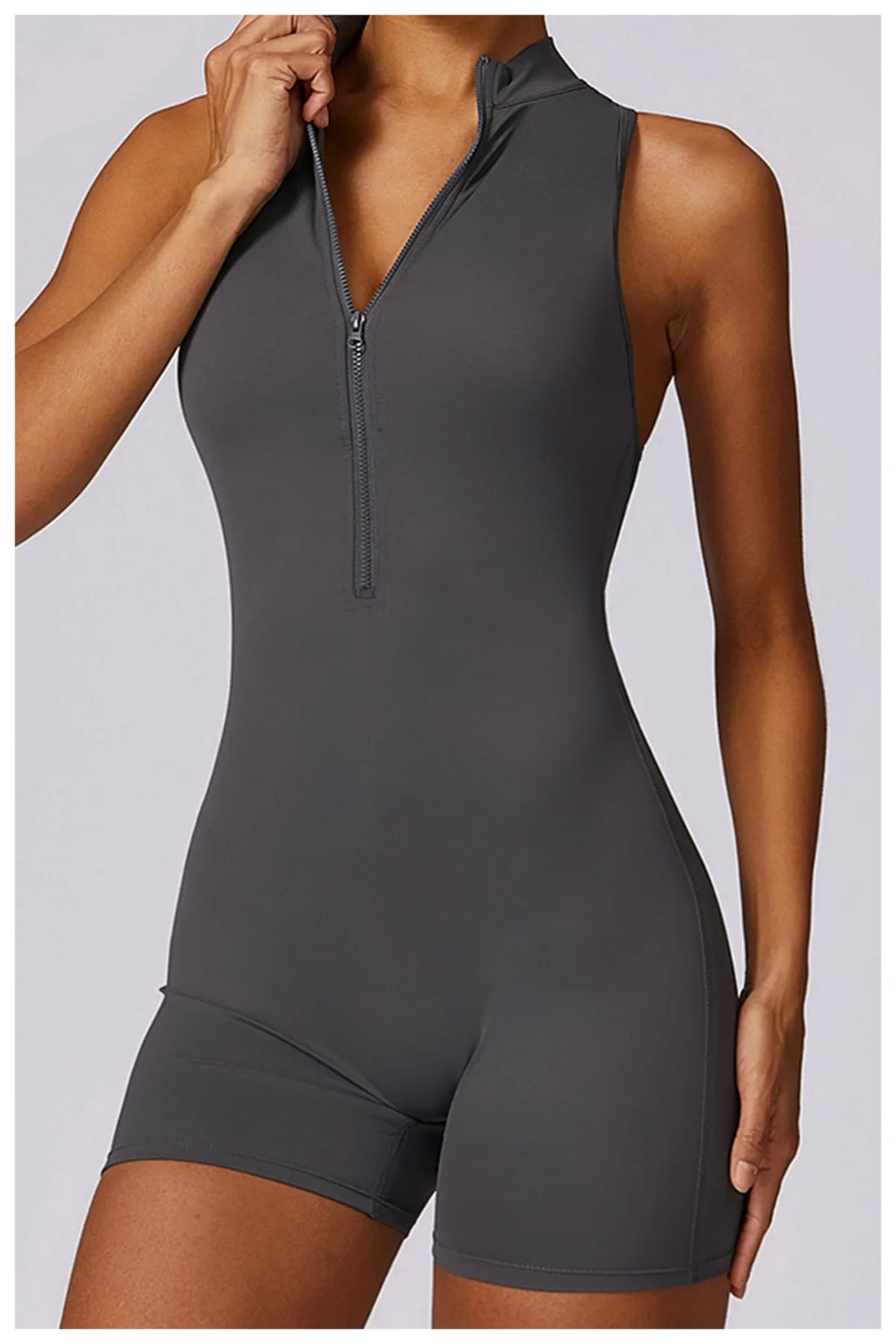 Women's Sleeveless Slim Fit Activewear Jumpsuit