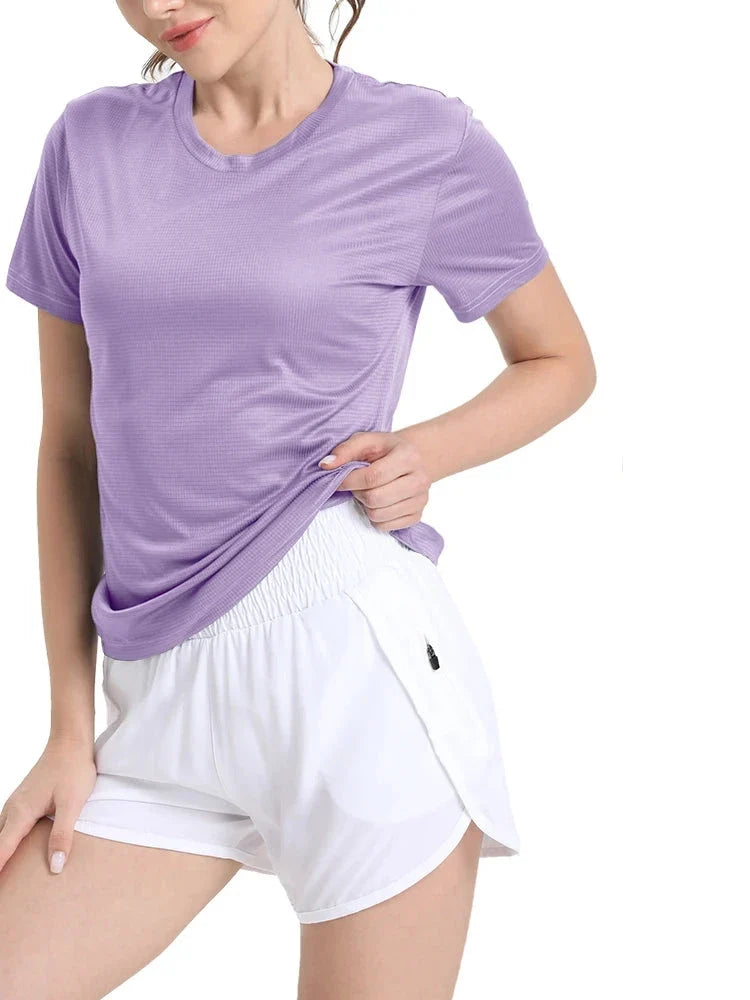 Women's Quick-Dry Compression T-Shirt for Gym Running