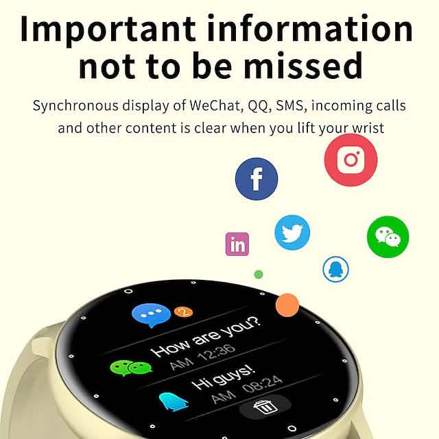 Smart Watch 1.28-Inch Fitness Running Tracker