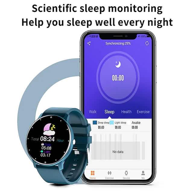 Smart Watch 1.28-Inch Fitness Running Tracker